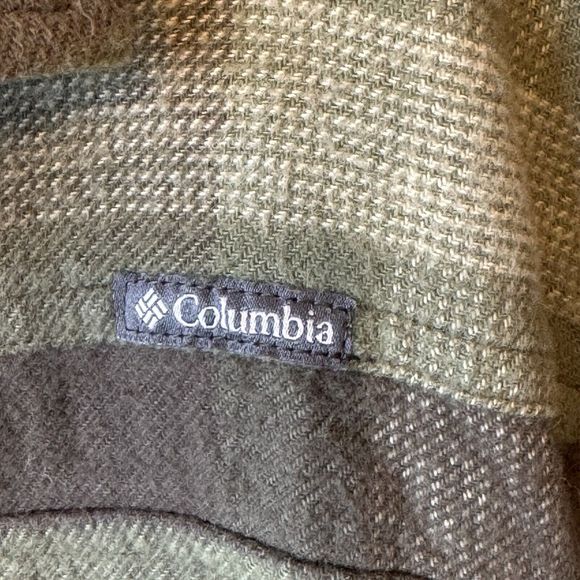 Columbia Omni Wick Green Plaid Trail Lumberjack Shirt Men's Large Shacket - Picture 3 of 12